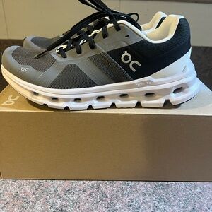 On Running Gray and Black Sneakers